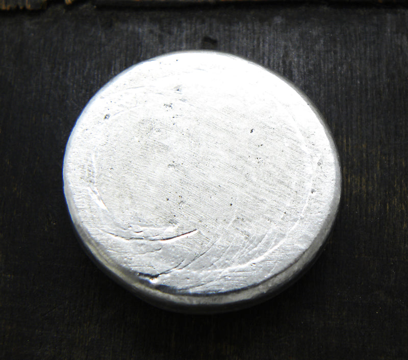 35g Hand Poured Fine Silver Bar .999 - Round