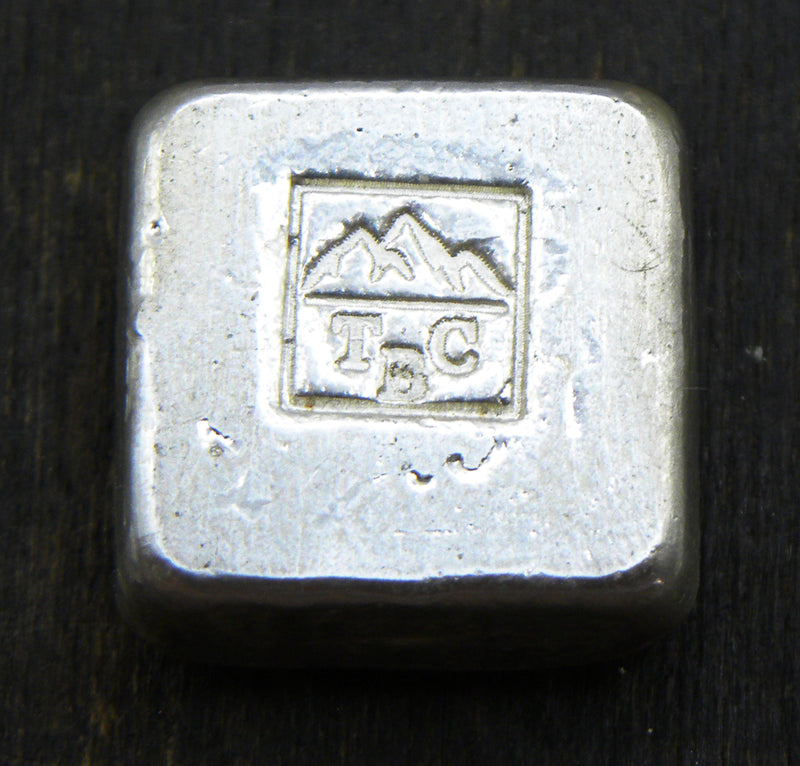 15g Hand Poured Fine Silver Bar .999 - Square